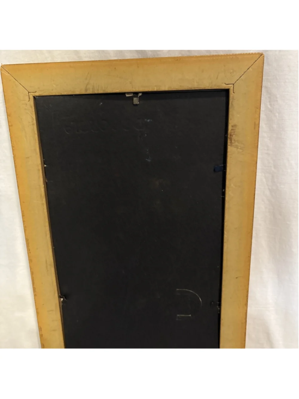 Vtg Ornate Rectangular Carved Gilt Wall Wood Golf Leaf Frame Hollywood 1169